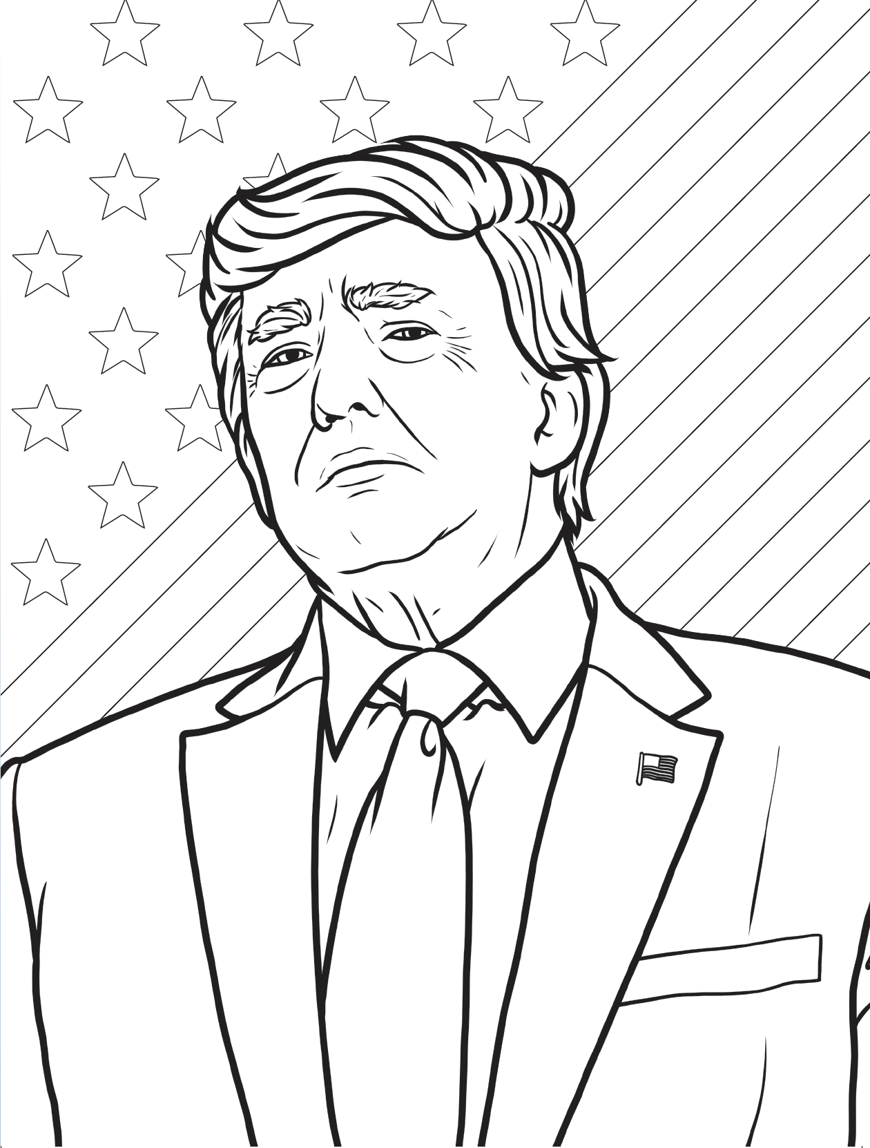 President Donald J. Trump Inaugural Coloring Book